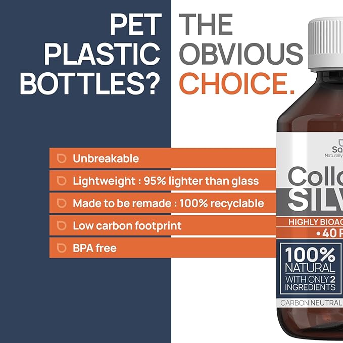 Colloidal Silver Liquid 16 fl oz 30 PPM - Bioactive Hydrosol Silver Water - Natural Immune Support Nano Sol Supplement Solution - Ionic Minerals - Organic Structured Silver