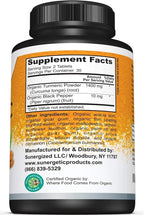 USDA Certified Organic Turmeric Supplement – Includes Organic Turmeric & Organic Black Pepper – 1,400mg of Turmeric per Serving - 60 Count (Pack of 1)