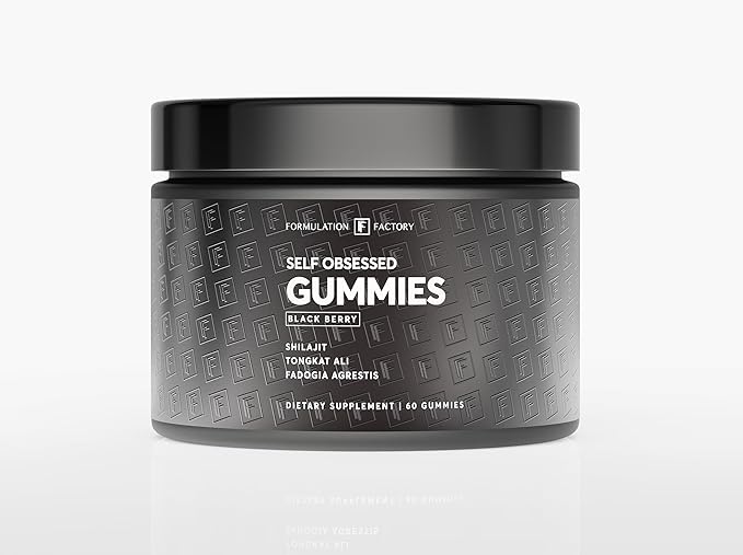 Self Obsessed Shilajit Gummies for Men, Tongkat Ali + Fadogia Agrestis Supplement, Energy, Strength, Drive & Vitality Support, Natural Masculinity Formula (3 Month Supply – 180 Count, Pack of 3)