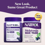 Natrol Melatonin 10mg Sleep Aid Supplement, 80 Count MelatoninMax Gummies, Blueberry Flavor, 10 mg Melatonin Gummies for Occasional Sleeplessness, 80 Day Supply