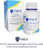 VSL#3® Probiotics for Digestive Health, IBS & UC Symptoms - 112.5B CFUs, High-Potency, Multi-Strain, Live, Refrigerated Probiotic, Medical Food for Gut Health Support in Men & Women, 60 Capsules