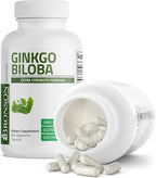 Bronson Ginkgo Biloba Extra Strength Supports Brain Function & Memory Support, 360 Vegetarian Capsules