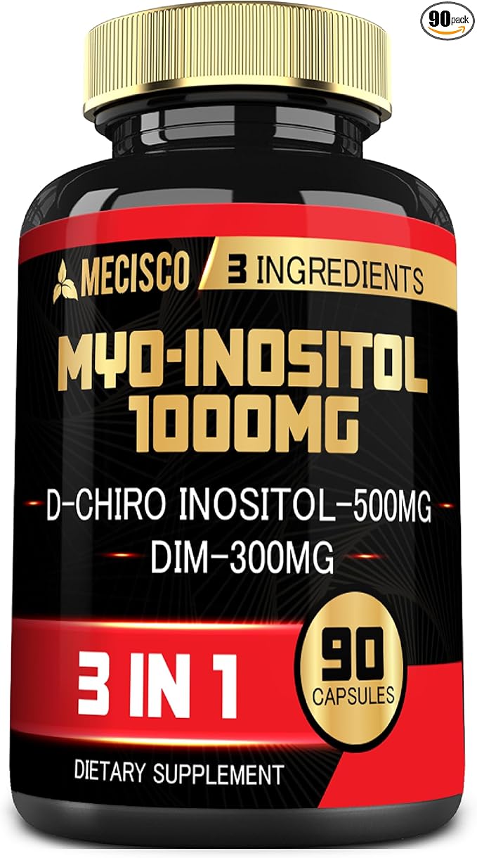 3in1 Myo-Inositol & D-Chiro Inositol Supplement with DIM - 90 Capsules - 30 Days