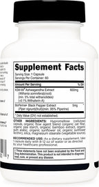 Primal KSM-66 Ashwagandha Complex (60 Capsules / 60 Servings, 600 mg Per Serving) - KSM-66 Ashwagandha with Black Pepper Extract, Gluten Free, Non-GMO