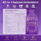 Liposomal Glutathione Supplement – 500mg Glutathione with PQQ, CoQ10 & Vitamin C – High Absorption Antioxidant for Immune & Energy Support – Grape Flavor, 30 Pouch