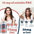 72mg PAC, Cranberry Pills for Women - Organic Cranberry Juice Extract Plus 1000mg D-Mannose, Supports Urinary Tract Health, Cranberry Supplement - 180 Capsules
