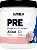 Nutricost Pre-Workout Powder (Cotton Candy) 30 Servings - GMO-Free, Gluten-Free, Vegetarian