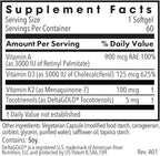 Allergy Research Group Vitamin D3 Complete 5000 - Delivers 125 mcg Vitamin D3 - with Vitamin A & K2 - Supports Bone Strength, Immune Balance & Healthy Mindset - 60 Servings - 60 Capsules