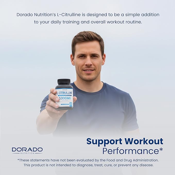 L Citrulline 3000mg Supplement (240 Capsules) Support L Arginine & Nitric Oxide Pills - L-Citrulline For Men & Women - Muscle Recovery & Pump Supplement - 3rd Party Tested, Vegan, Non-GMO - USA Made