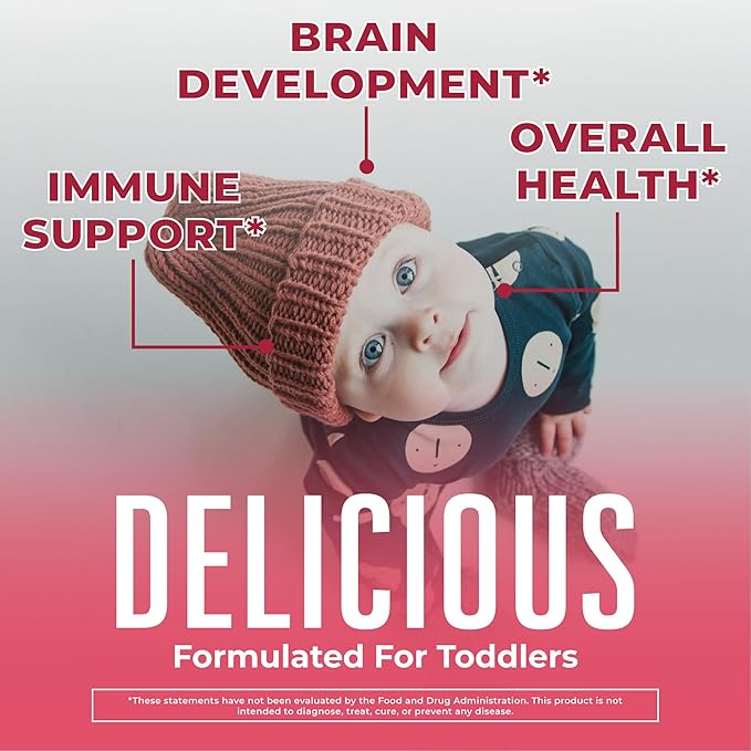 MARYRUTH'S Organics CoComelon Toddler Kids Multivitamin with Iron | Immune Support | Toddler Vitamins | USDA Organic | Sugar Free | Multivitamin Liquid Drops for Kids Ages 1-3 | Vegan | 1 Fl Oz