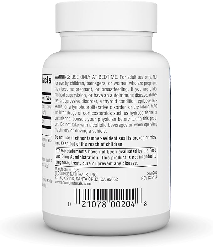 Source Naturals Melatonin, Helps Promote Sleep* - 2.5 mg - 240 Vegan Peppermint Flavored Lozenges
