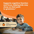 Renzo's Bright & Brainy Vitamin B6, Dissolving Kids Vitamin B6, 60 Sugar-Free Melty Tabs, Oh Oh Oh Orange Flavored