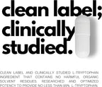 Clean Label L Tryptophan Supplement 450mg – Essential Amino Acid – Supports Restful Sleep and Relaxation – 60 Capsules
