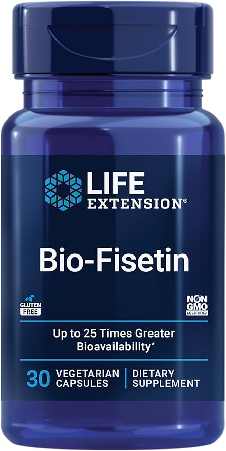 Life Extension Essential Youth L-Ergothioneine and Bio-Fisetin Cellular Health Capsules, 30 Count Each