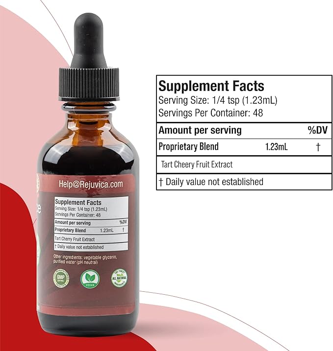 Cherry Force - Advanced Tart Cherry Extract - Real Tart Cherries - Rich in Phytonutrients - Liquid Extract for Better Absorption