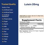 Puritan's Pride Premium Lutigold Lutein Carotenoid 20mg with Zeaxanthin for Men and Women, Dietary Supplement for Eye Health Support, 8 Month Supply, 120 Easy-to-Swallow Softgels, 2 Pack