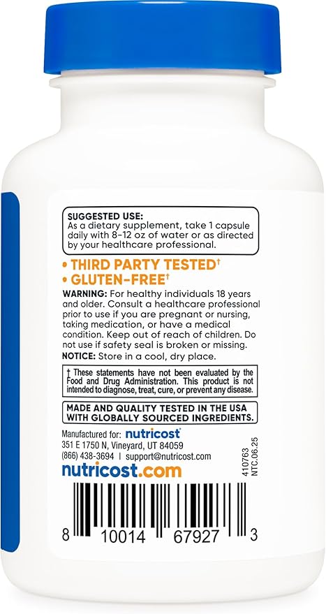 Nutricost KSM-66 Ashwagandha Root Extract 600mg, 60 Veggie Caps - 5% Withanolides - with BioPerine - Full-Spectrum Root Extract (Pack of 2)