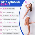 GLP-I Supplement for Women & Men, 16-in-1 GLP-I Probiotic for Daily GLP-I Naturally, 8X Advance Formulate GLP-I with Synbiotics for More GLP-I, 120 Capsules