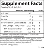 Carlson - Maximum Omega 2000, 2000 mg Omega-3s, Healthy Heart, Brain Function & Vision Support, Lemon, 90 soft gels