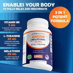Vitamatic Melatonin 30 mg - with B6 & L-Theanine - 120 Fast Dissolve Tablets with Natural Berry Flavor (2 Tablets Dose = Melatonin 60 mg) (120 Count (Pack of 2))