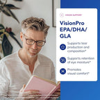 Pure Encapsulations VisionPro EPA/DHA/GLA | Supports Natural Tear Production and Retention of Eye Moisture* | 90 Softgel Capsules