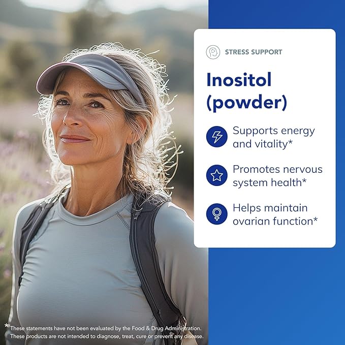 Pure Encapsulations Inositol (Powder) - Supplement to Support Energy, Nervous System & Ovarian Function* - with Myo-Inositol - 8.8 Ounces