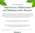 Shaklee - Vita-Lea® Women High-Potency Multivitamin & Multimineral for Women - Prenatal/Postnatal Support with 800 mcg Folic Acid, 200 mcg Iodine, 18 mg Iron - 240 Tablets