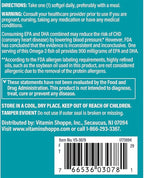 The Vitamin Shoppe Omega 3 Fish Oil 1290 mg EPA & DHA Softgels, Unflavored Fish Oil Supplement for Men & Women, Gluten Free, Dairy Free, 120 Softgels