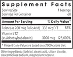 Allergy Research Group B12 Adenosylcobalamin Supplement - with Folic Acid, Vitamin B12 3000 mcg, Folate, Pure B12, Vegetarian Lozenges - 60 Count