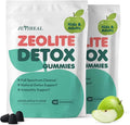 Zeolite Detox for Kids & Adults, 350mg Zeolite & 300mg Chlorella Detox Gummies Gentle Body Toxin Cleanse, 60 Gummies, Green Apple 2Pack