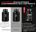 DLNIA 32 in 1 Liver Cleanse Detox & Repair Formula with Apple Cider Vinegar, Milk Thistle Supplement, Artichoke, Dandelion Root Supplement - Non-GMO & Vegan Herbal Liver Support & Repair