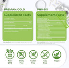 Intestinal Fortitude Prebiotic and Probiotic Supplement Bundle - 30 Capsules for Gut Health and Digestive Support, Promote Good Bacteria, Gut Lining and Support Healthy Digestion
