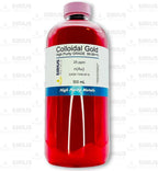 True Colloidal Gold – 25 ppm - 99.99+% Purity - 500 mL (16.9 Fl Oz) in Clear BPA-Free Plastic Bottle - Made in USA