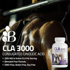 Bronson CLA 3000 Extra High Potency Supports Healthy Weight Management Lean Muscle Mass Non-Stimulating Conjugated Linoleic Acid 300 Softgels