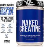NAKED Pure Micronized Creatine Monohydrate – 200 Servings, 1,000g Bulk – NSF Certified, Vegan, Non-GMO, Gluten & Soy Free - Muscle Building, Strength Training, Gym & Fitness Supplement