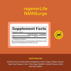Natural Factors Regenerlife NMN NAD+ Boost, 500MG, 30 Vegetarian Capsules