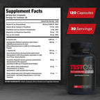 Testosil Men's - Advanced Testosterone Support Supplement for Men - Vitality Formula with KSM-66 Ashwagandha & Fenugreek -Promotes Muscle Health, Energy, and Strength - 120 Capsules