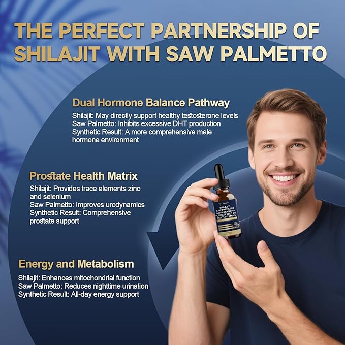 Shilajit Liquid Drops with Saw Palmetto，Ashwagandha，Pumpkin Seed Oil，Sea Moss,Multivitamin - Shilajit for Men - Support Prostate Health & Hair,Energy & lmmune Function - 2FL - Pineapple Flavor