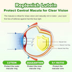 Sugar Free Lutein Gummies 25mg, Lutein and Zeaxanthin Supplements for Eye Health, 13-in-1 Eye Care Formula with Omega-3 Bilberry Saffron-Vision Health, Eye Strain, Dry Eyes, Vegan Mango Flavor 120 Ct