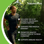 NaturesPlus Super Selenium Complex - 200 mcg, 90 Vegetarian Tablets - Essential Mineral Supplement with Vitamin E - Promotes Healthy Thyroid - Antioxidant - Gluten-Free - 90 Servings