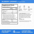 Optimum Nutrition Amino Energy - Pre Workout with Green Tea, BCAA, Amino Acids, Keto Friendly, Green Coffee Extract, Energy Powder - Blueberry Lemonade, 30 Servings (Packaging May Vary)