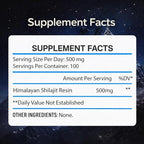 Himalayan Shilajit Resin 50g | Pure Gold Grade Mumiyo from Gilgit-Baltistan | Raw Mineral Pitch with Fulvic & Humic Acid | 85+ Trace Minerals