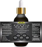 Trace Mineral Drops with Electrolytes - 77 Trace Minerals - 180 Servings- Restore Electrolytes, Improve Gut Health, Leaky Gut Repair - Plant Derived Ionic Trace Minerals from Fulvic & Humic Acid