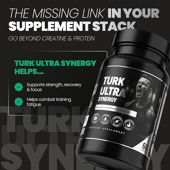 Turkesterone & Tongkat Ali for Men (60 Capsules) - Turkesterone 500mg + Tongkat Ali 500mg + Apigenin 25mg + BioPerine 5mg per serving to boost stamina, muscle growth and builder - Made in The USA