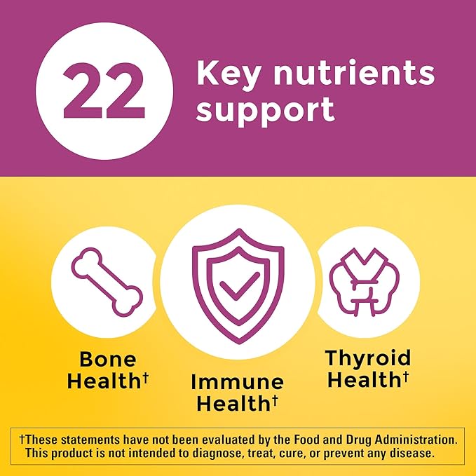 Nature Made Multivitamin For Women 50+ No Iron, Multivitamins for Women 50 Plus, Daily Nutritional Support, Nature Made Multi Vitamins, 90 Tablets, 90 Day Supply