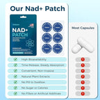 NAD+ Patches Comfortable All-Day Wear Vegan, Water-Resistant 30 Patches