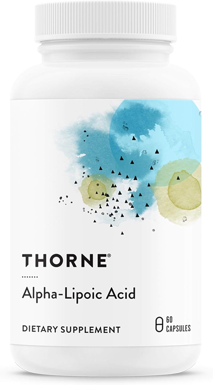 THORNE - Antioxidant Nerve Support Duo - Alpha-Lipoic Acid & Acetyl-L-Carnitine Bundle - 60 Servings