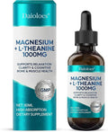 Magnesium L-Threonate Liquid Drops, Triple Calm Magnesium Threonate w. Apigenin, Theanine, Lemon Balm for Relaxation Sleep, High Absorption for Brain Health & Cognitive Support, 2.0 Fl Oz