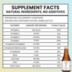Kidbest Multivitamin Syrup for Kids 3-13 Years – Liquid Formula with 20 Nutrients for Appetite, Immunity, and Growth – Tasty Daily Vitamins for Stronger Kids | Toddler multivitamin for kids|200ml