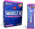 Muscle I.V.® Mood Support, Recovery, Cortisol Reducer Supplement, Vitamin D3 K2, Magnesium Glycinate, L-Theanine, KSM-66® Ashwagandha, Electrolytes Powder Packets, Sugar Free. 15 Ct (Wild Berry)